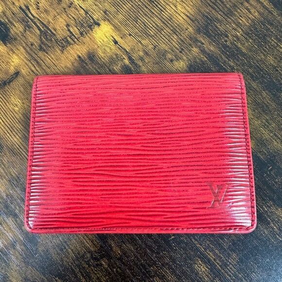 Louis Vuitton Other - Louis Vuitton Epi Slim Bifold Wallet Red Leather